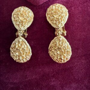 valere drop earrings clip on earrings